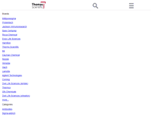 Tablet Screenshot of products.thomassci.com